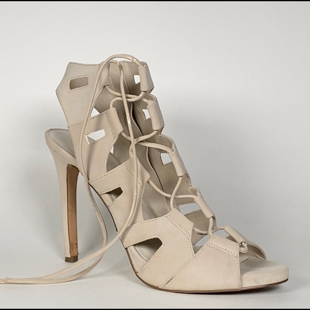 ALDO - nude strappy heels